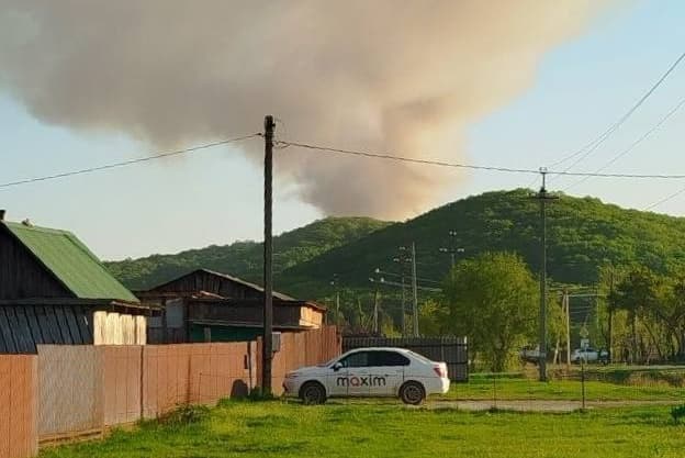 Во Владимиро-Александровском снова горит свалка