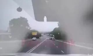 ДТП на Апельсине с участием мотоцикла попало на видео