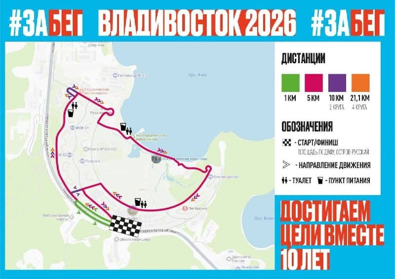 Юбилейный полумарафон во Владивостоке пройдет без перекрытия дорог — фото 1