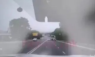 ДТП на Апельсине с участием мотоцикла попало на видео