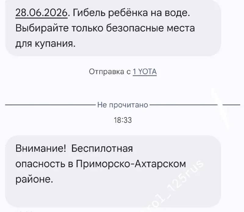 Жители Приморья получили ошибочное оповещение об угрозе БПЛА