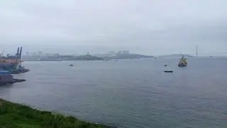 Жители Владивостока заметили разлив нефтепродуктов в проливе Босфор Восточный