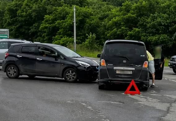 Днем в Находке произошло ДТП в районе кафе Самбари
