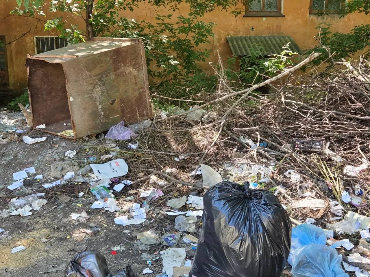 Жители ул. Тимирязева годами не могут добиться вывоза мусора