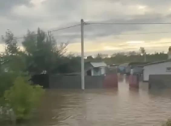 В Приморье село Михайловка затопило после разлива реки