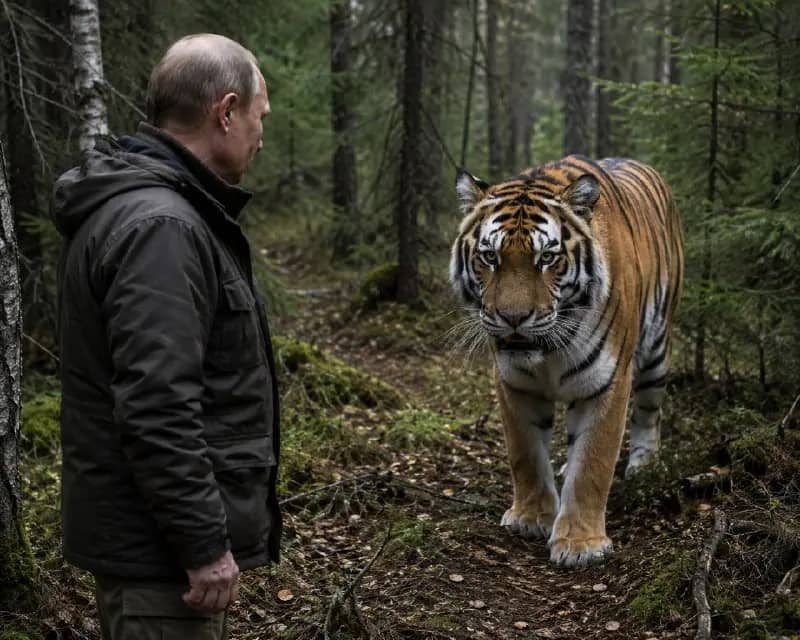 Путин рассказал о встрече с тигром в Приморье