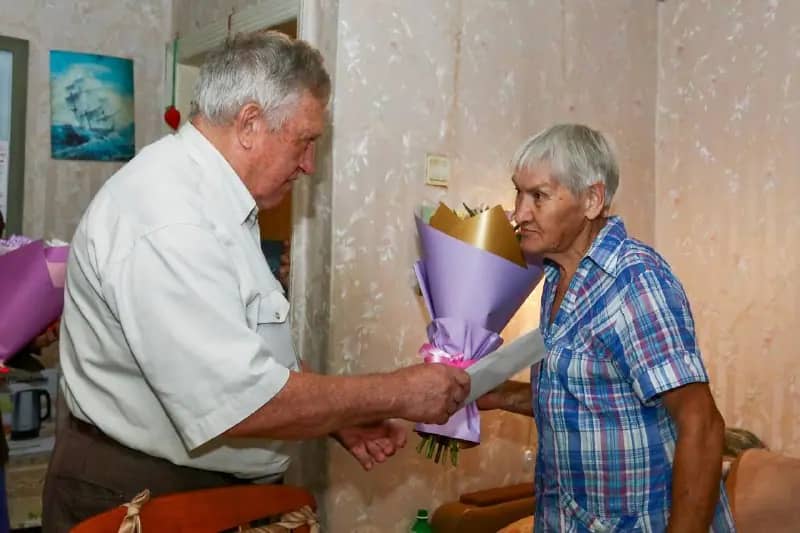 В Находке поздравили жительницу блокадного Ленинграда Татьяну Худякову