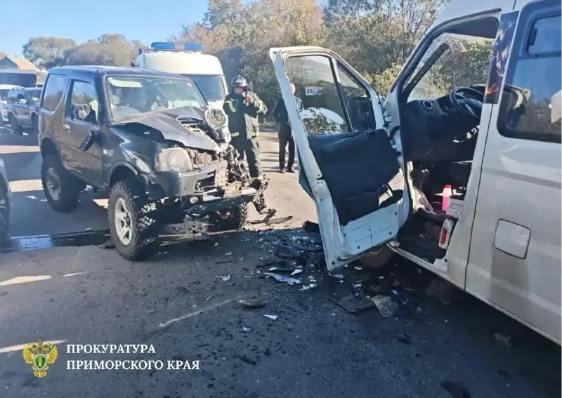 ДТП с участием пассажирского автобуса проишло в Партизанске