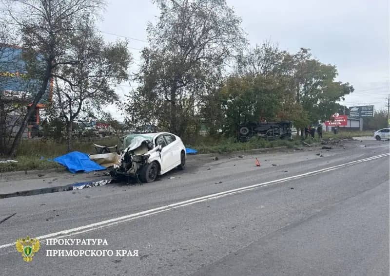 Два человека погибли в ДТП на Шоссейной в Находке