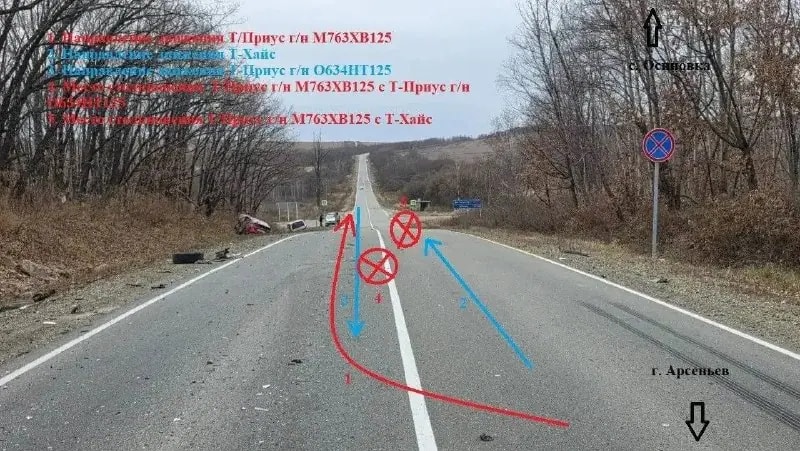 В Приморье за сутки в ДТП с выездом на встречную полосу пострадали пять человек